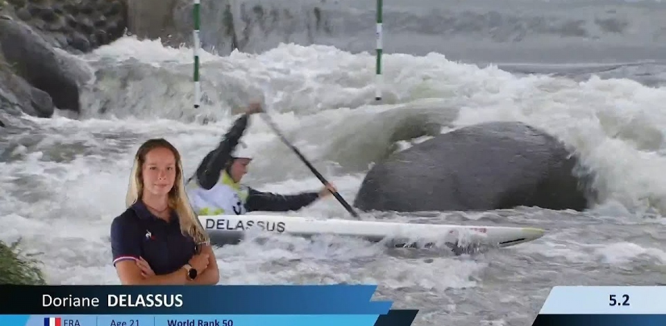 Doriane Delassus / Canoe Semi-Final / 2024 ICF Canoe Slalom World Cup La Seu Spain