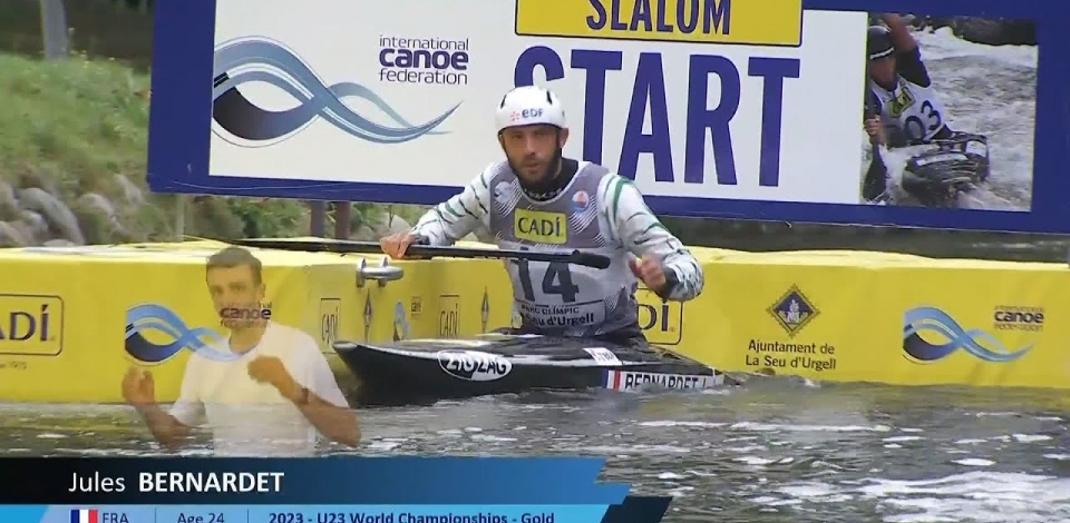 Jules Bernardet, France - Canoe Final / 2024 ICF Canoe Slalom World Cup La Seu Spain