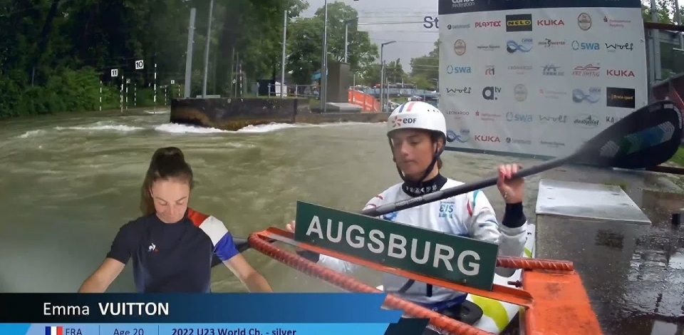 Emma Vuitton France Women's Slalom Final / 2024 ICF Canoe Slalom World Cup Augsburg Germany