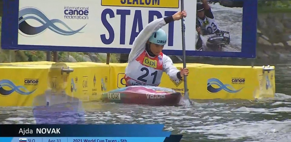 Ajda Novak, Slovenia - Kayak Semi-Final / 2024 ICF Canoe Slalom World Cup La Seu Spain