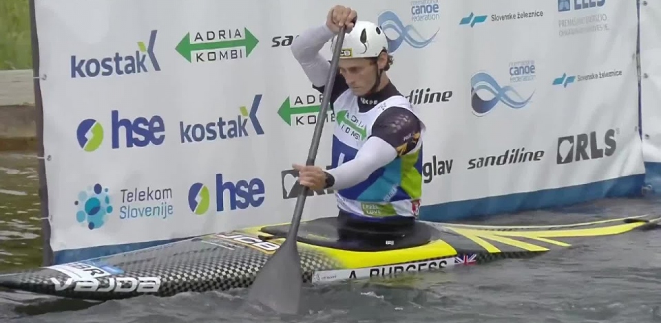 Adam Burgess Great Britain Semi-Final / 2023 ICF Canoe-Kayak Slalom World Cup Ljubljana Slovenia