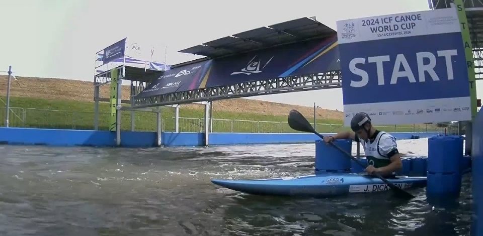 Jonny Dickson, GBR, Kayak Slalom, Semifinals / 2024 ICF Canoe Slalom World Cup Krakow Poland