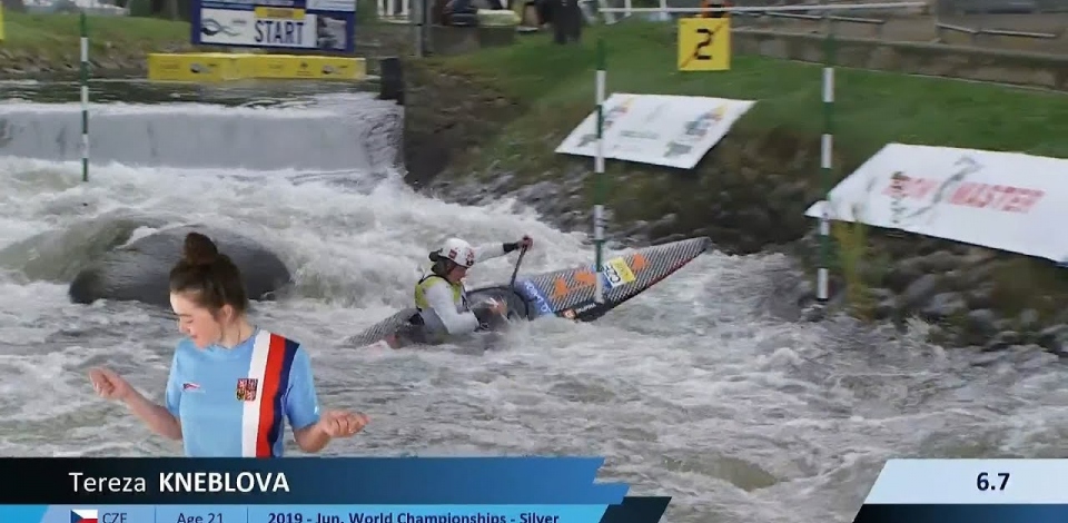 Tereza Kneblova / Canoe Semi-Final / 2024 ICF Canoe Slalom World Cup La Seu Spain