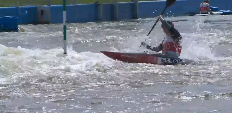 Katerina Bekova, CZE, Kayak Slalom, Semifinals / 2024 ICF Canoe Slalom World Cup Krakow Poland