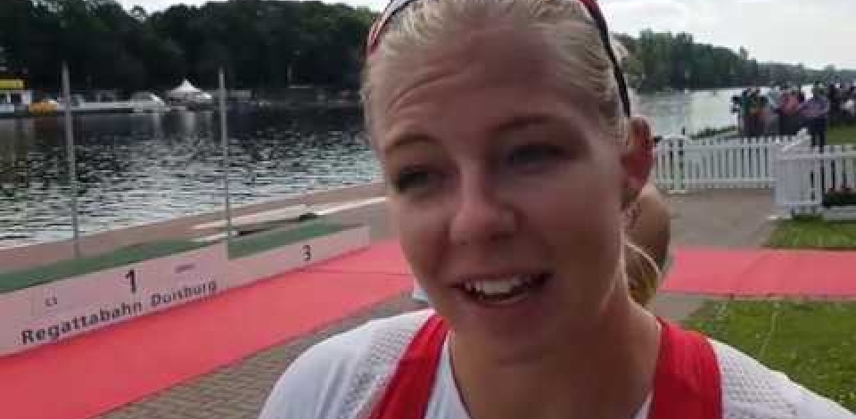 K1w 200m Final Emma Jorgensen Denmark / 2019 ICF Canoe Sprint World Cup 2 Duisburg Germany