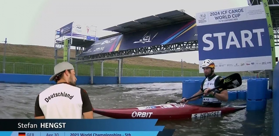 Stefan Hengst, Germany, Kayak Slalom Final / 2024 ICF Canoe Slalom World Cup Krakow Poland