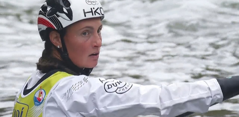 Martina Satkova, Czechia - Canoe Final / 2024 ICF Canoe Slalom World Cup La Seu Spain