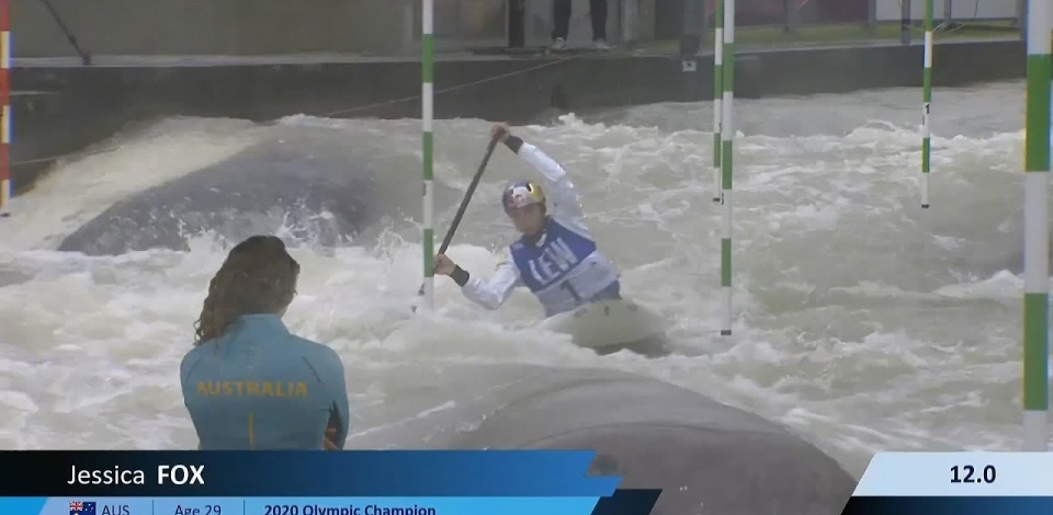 Jessica Fox, Australia, Canoe Slalom, Semi Finals / 2024 ICF Canoe Slalom World Cup Augsburg Germany