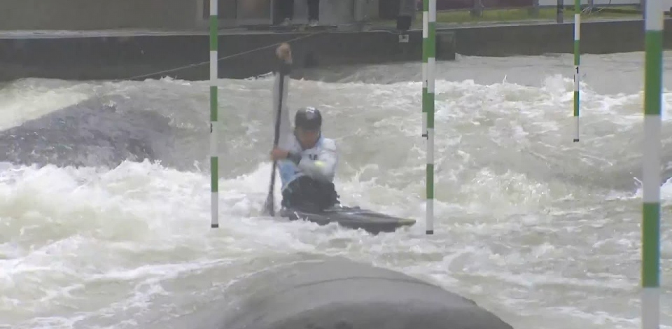 Roberto Colazingari, Italy, Canoe Slalom, Semi Finals / 2024 ICF Canoe Slalom World Cup Augsburg