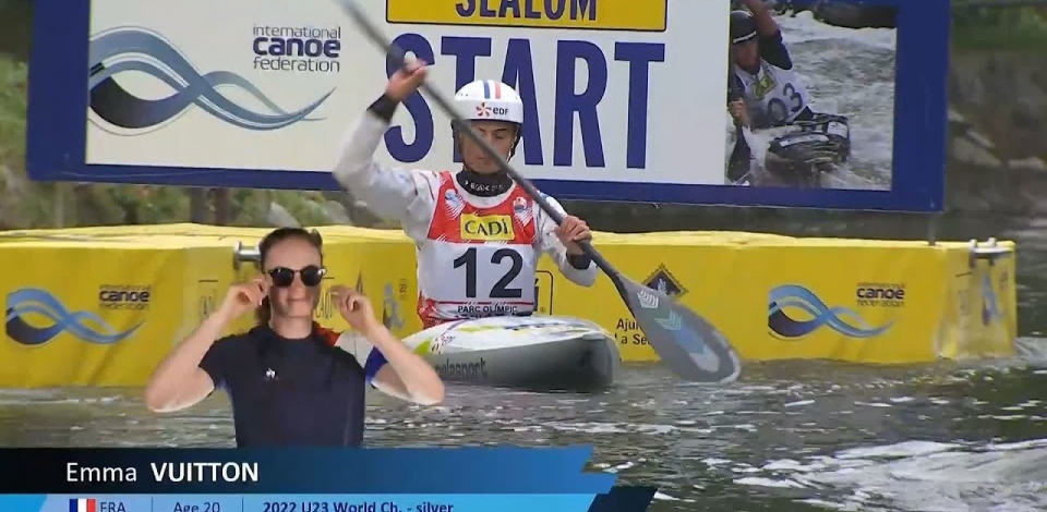Emma Vuitton, France - Kayak Semi-Final / 2024 ICF Canoe Slalom World Cup La Seu Spain