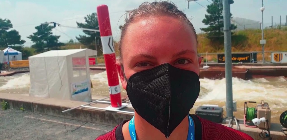 Andrea HERZOG Germany / Canoe Gold Medallist - 2021 ICF Canoe Slalom World Cup Markkleeberg