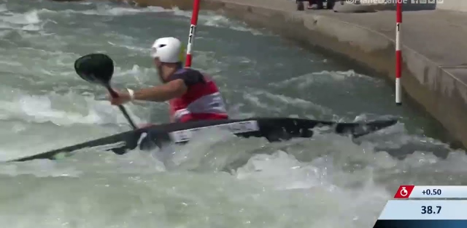 Giovanni De Gennaro Italy Semi-Final / 2023 ICF Canoe-Kayak Slalom World Cup Augsburg Germany