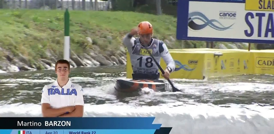 Martino Barzon, Italy - Canoe Semi-Finals / 2024 ICF Canoe Slalom World Cup La Seu Spain