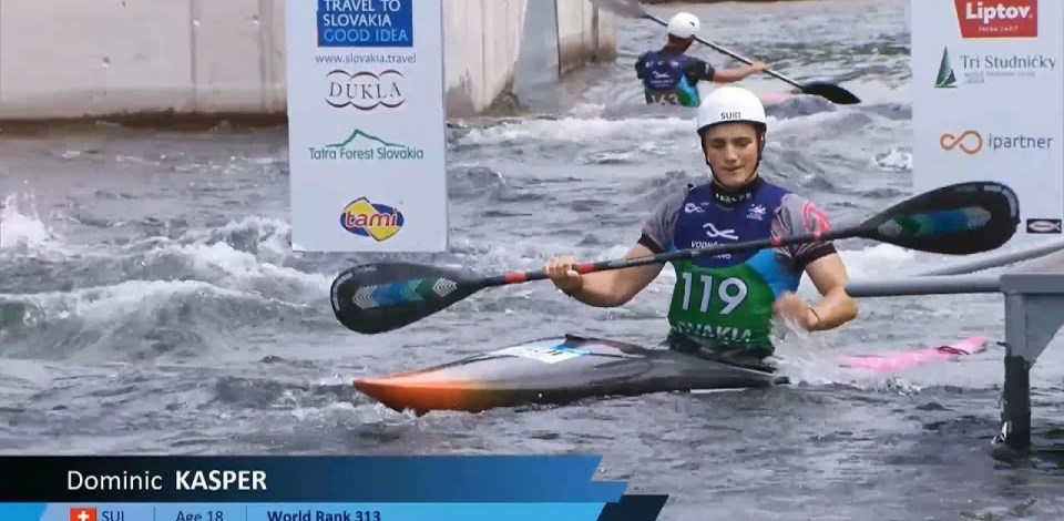 Dominic Kasper, Switzerland / U23 Semi-Final 2024 ICF Canoe-Kayak Slalom Junior & U23 World Champion
