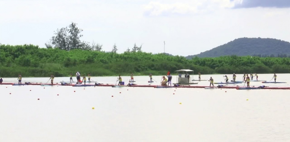 SUP Junior Men's Sprint Heat 5 / 2023 ICF Stand Up Paddling World Championships Pattaya Thailand