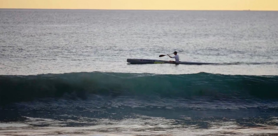 The conditions in Perth are perfect for surf ski