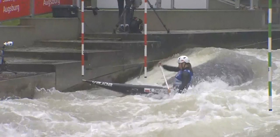 Klaudia Zwolinska, Poland, Canoe Slalom, Semi Finals / 2024 ICF Canoe Slalom World Cup Augsburg