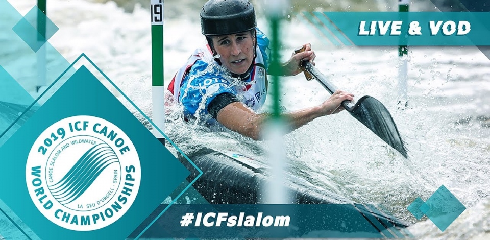 2019 ICF Canoe Slalom World Championships La Seu d'Urgell Spain / Slalom Heats Run 1 – C1w, K1m
