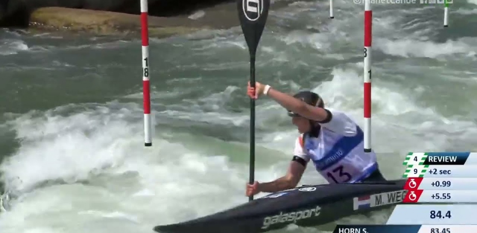 Martina Wegman Netherlands Semi-Final / 2023 ICF Canoe-Kayak Slalom World Cup Augsburg Germany