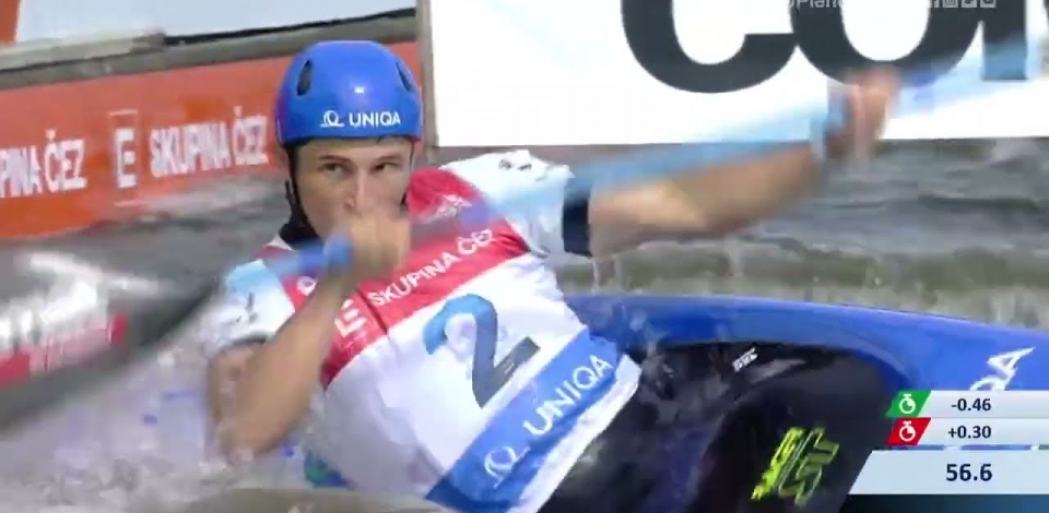 Jiri Prskavec CZE Semi-final / 2023 ICF Canoe-Kayak Slalom World Cup Prague Czech Republic