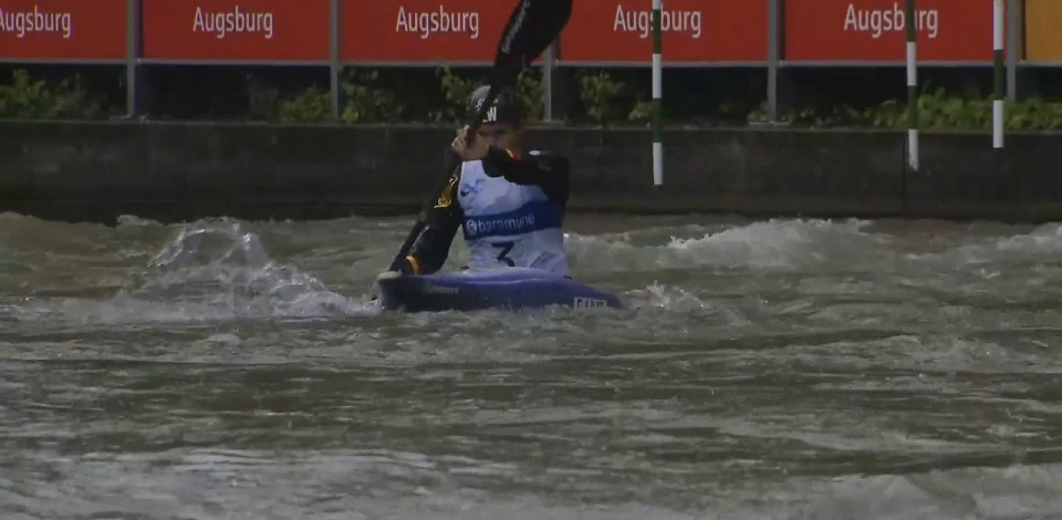 Elena Lilik, Germany - Women's Kayak Semi-Final / 2024 ICF Canoe Slalom World Cup Augsburg Germany