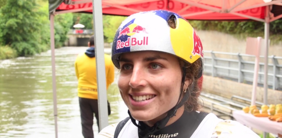 Jessica Fox C1 second and overall winner #ICFslalom 2017 Canoe World Cup Final La Seu