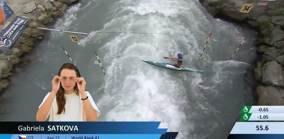 Gabriela Satkova / Kayak Semi-Final /  2024 ICF Canoe Slalom World Cup Ivrea Italy