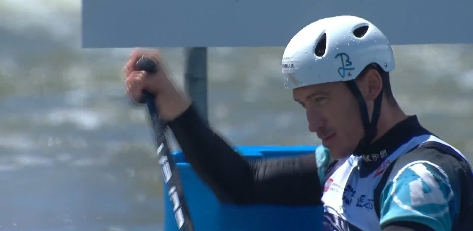 Luka Bozic, Slovenia, Canoe Slalom Final / 2024 ICF Canoe Slalom World Cup Krakow Poland