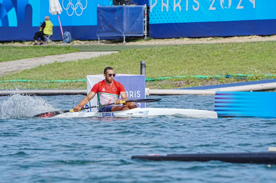 Achraf Elaidi canoe kayak Morocco Paris 2024 Olympics