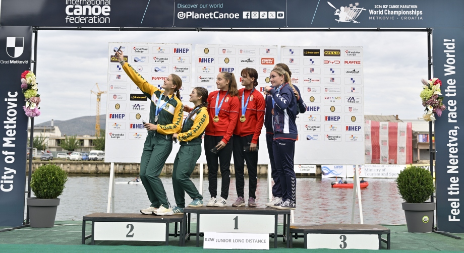 canoe marathon medallists junior Metkovic 2024