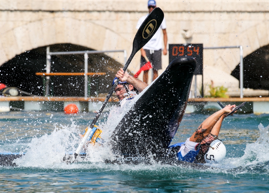 Canoe Polo action