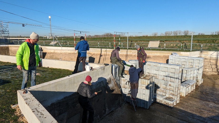 Canoe Slalom course preparations Paris 2024