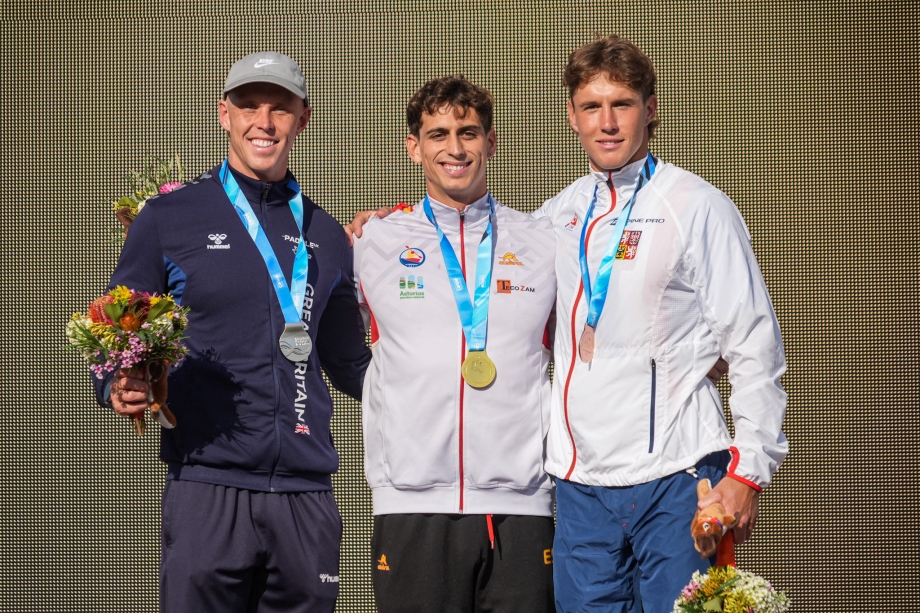 David Llorente kayak cross individual Sydney 2025 Spain podium