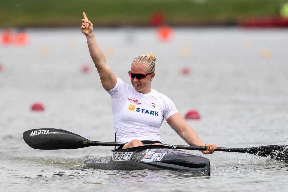 Denmark Emma Jorgensen K1 200 Szeged 2021 canoe sprint