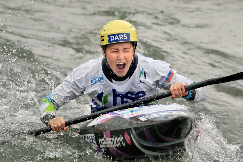 Eva Alina Hocevar kayak slalom Slovenia Tacen 2025