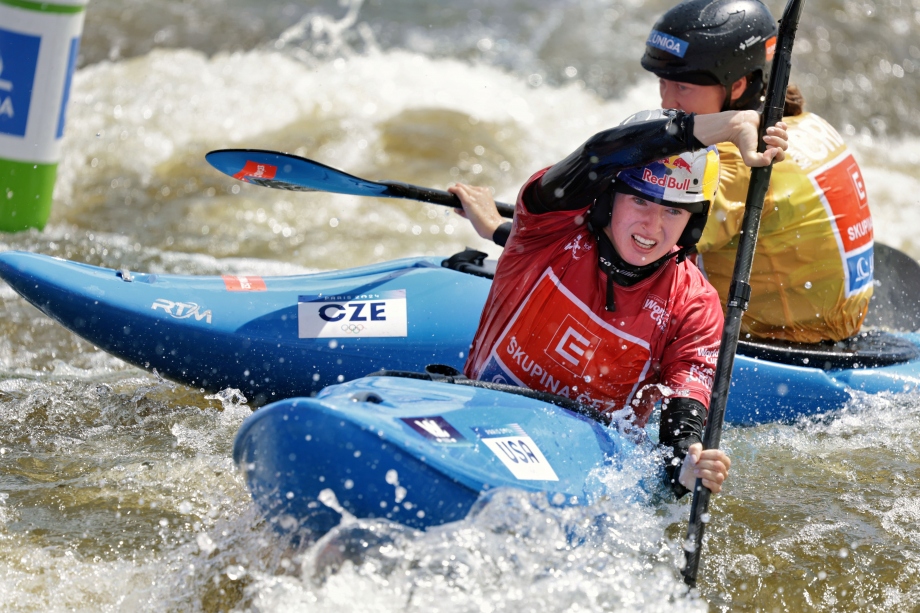 Evy Leibfarth USA kayak cross slalom 2025 Prague