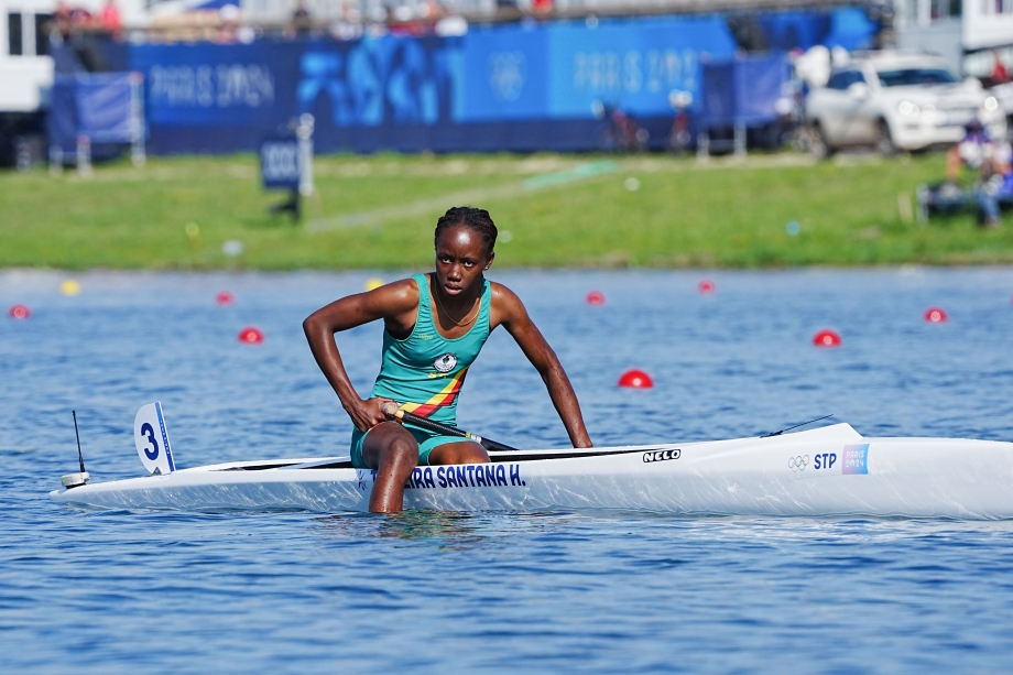 <a href='/webservice/athleteprofile/132145' data-id='132145' target='_blank' class='athlete-link'>Herminia Teixeira Santana</a> canoe kayak sprint Paris 2024 Olympics Sao Tome and Principe