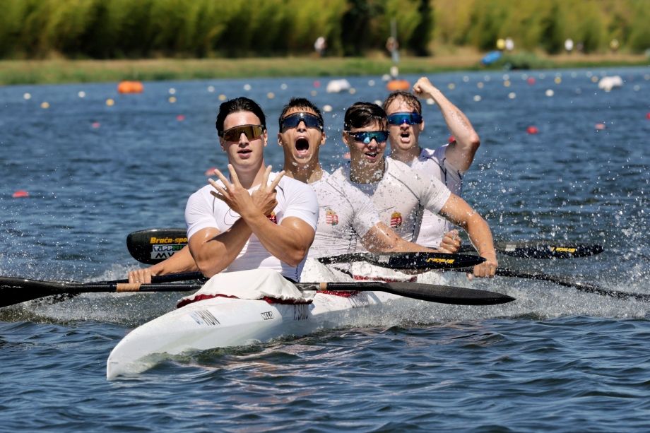 Hungary K4 kayak sprint Montemor 2025