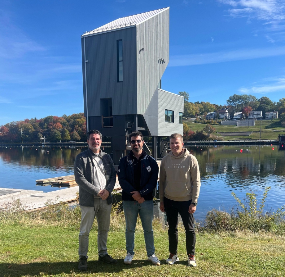 Balint Vekassy and David Bugar met with Mark James in Halifax ICF site visit Balint Vekassy David Bugar Canada 2025