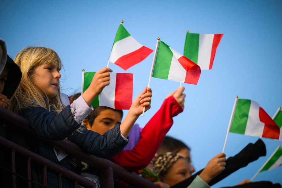 Italy flags canoe kayak slalom ivrea 2024