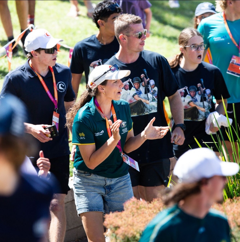 Jessica Fox supported from the banks during Sydney 2025 Jessica Fox supporting Sydney 2025