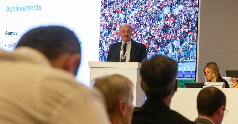 John Edwards is looking ahead to LA28 after the success of Paris 2024 John Edwards ICF Congress Antalya 2024