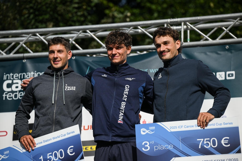 Jonny Dickson won the overall title by a mere two points 2025 ICF Canoe Slalom World Cup Final Augsburg Damiano Benedetto