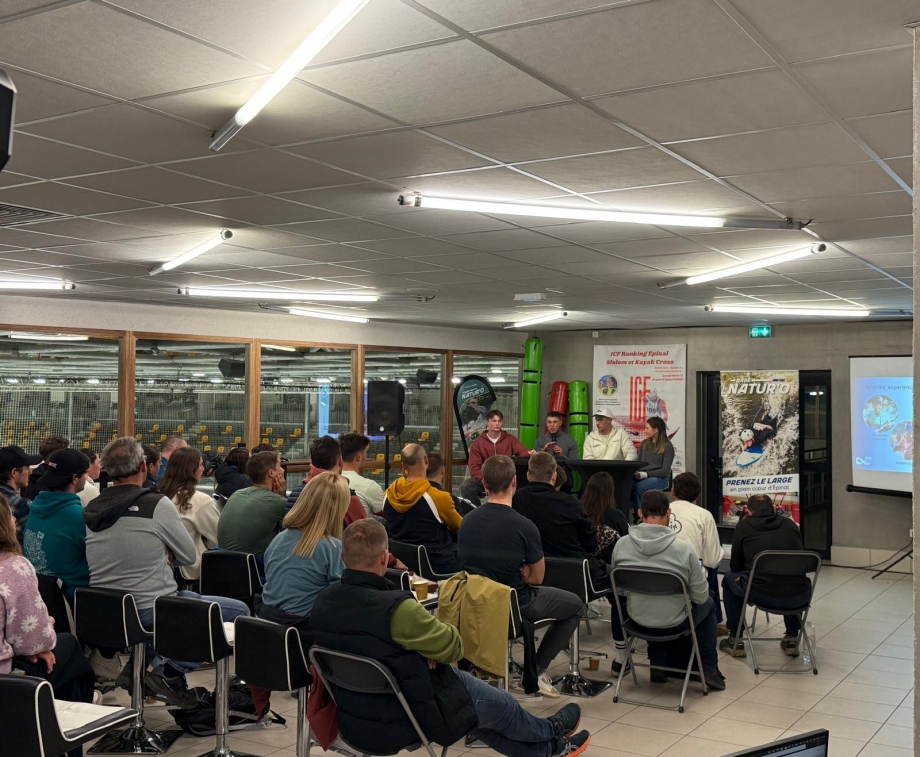 Athletes gathered for the first-ever Kayak Cross Summit in Epinal Kayak Cross Summit 2025