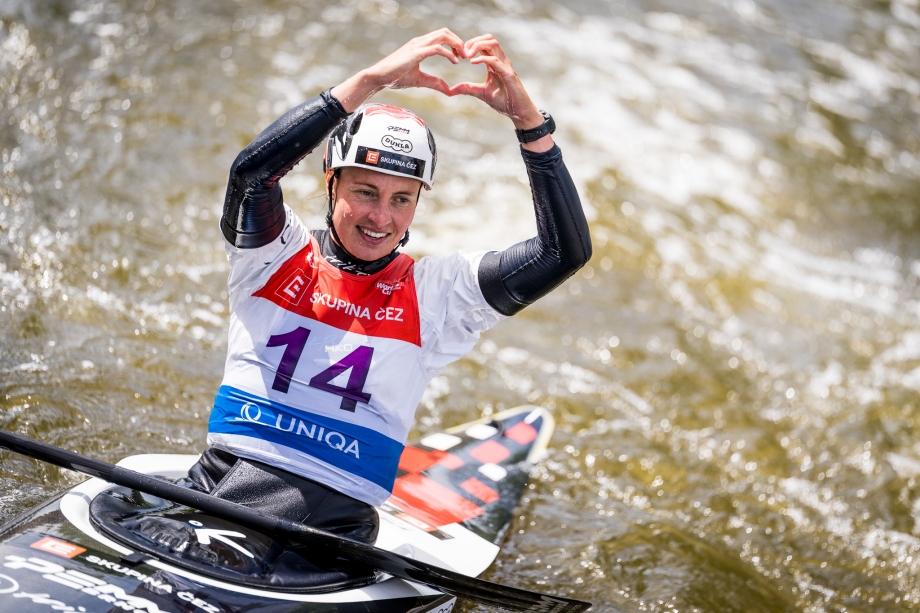 Satkova powers to silver on home waters Martina Satkova Prague