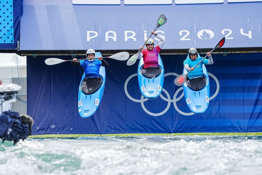 Kayak cross ramp start Paris 2024 Olympics canoe slalom