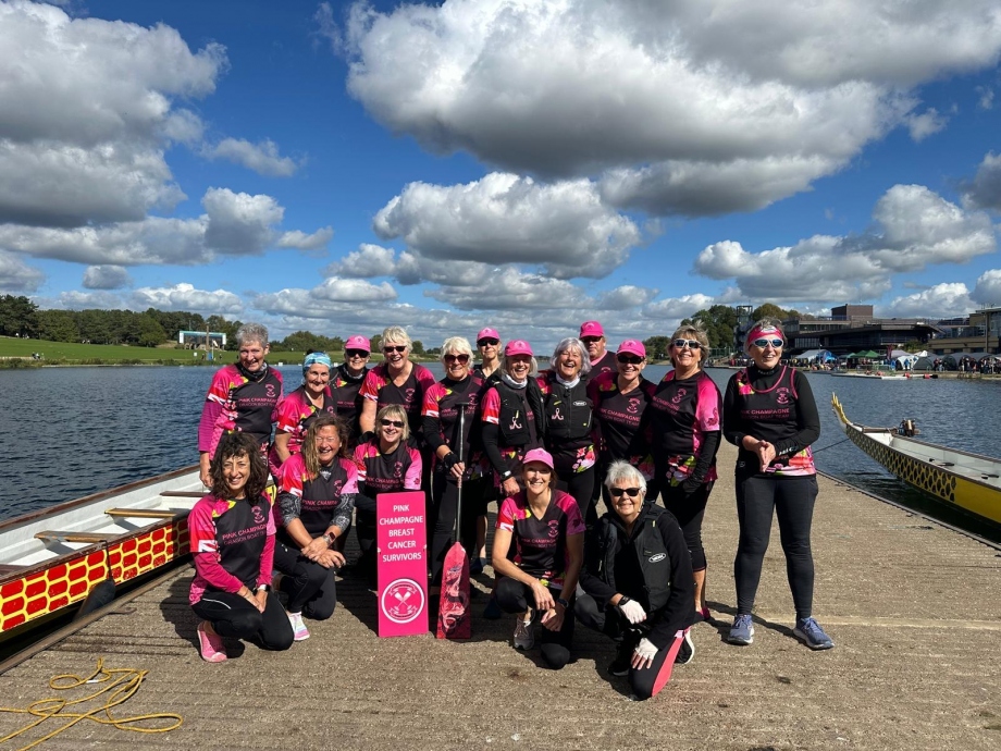 Pink Champagne Dragon Boat Breast Cancer Group Group Image