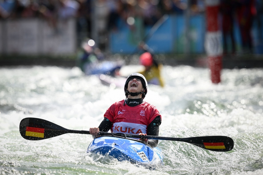 Ricarda Funk Germany kayak cross Augsburg 2025