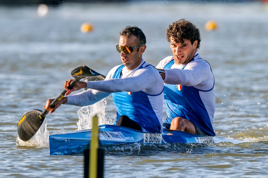 Samuele Burgo and Tommaso Freschi Szeged 2025 Italy kayak sprint