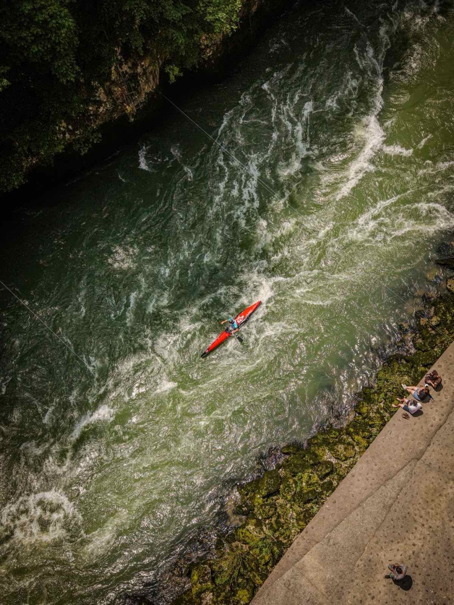 Paddlers parade down Vrbas in Banja Luka Vrbas River Banja Luka 2026